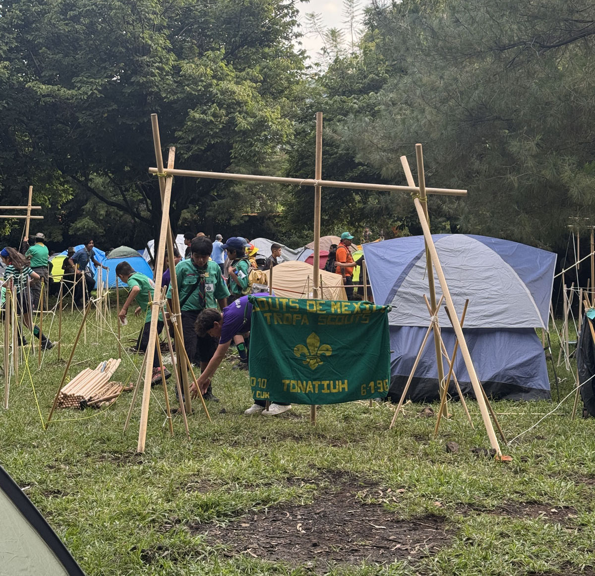 Scouts en excursión